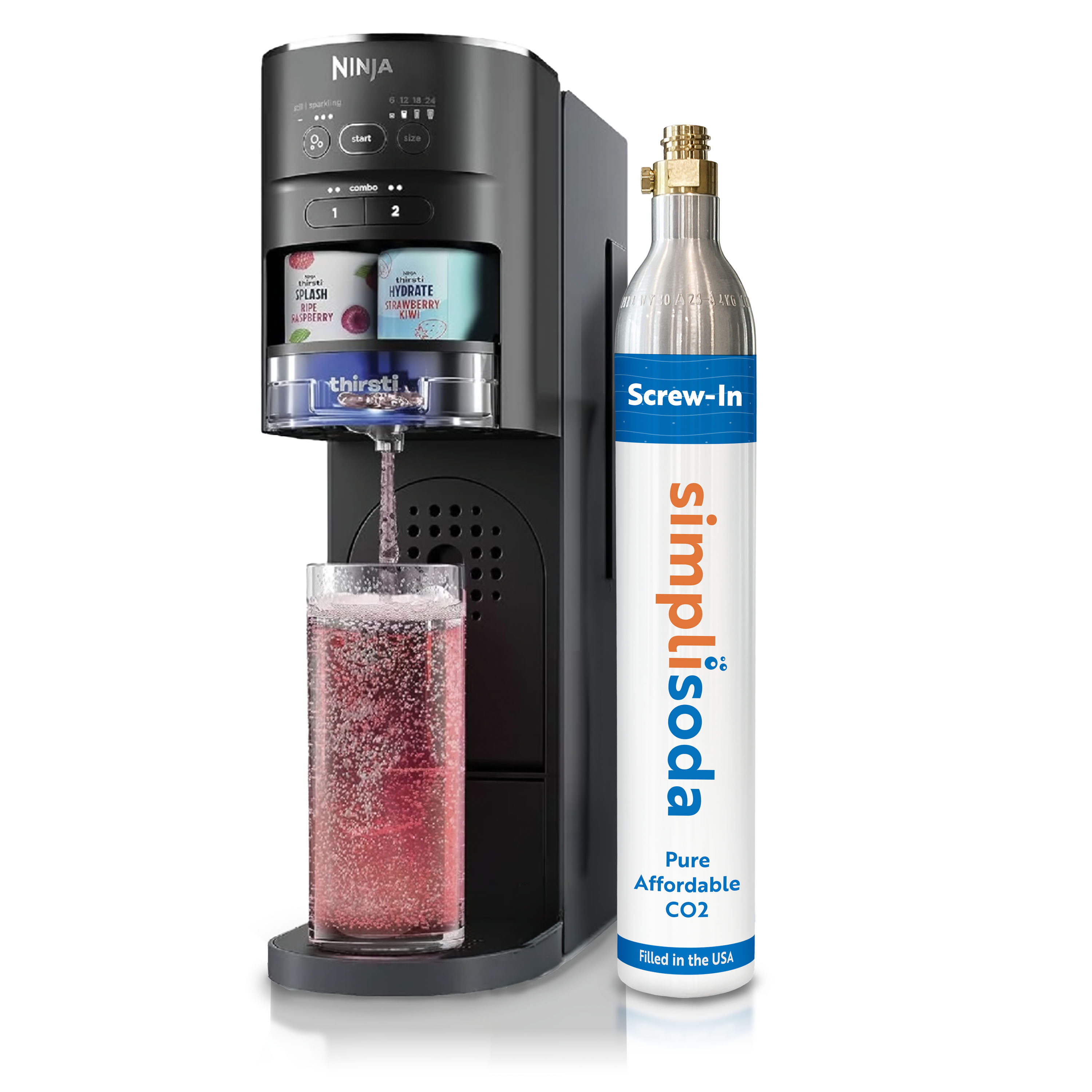 Simpli Soda CO2 Refills for Ninja Thirsti