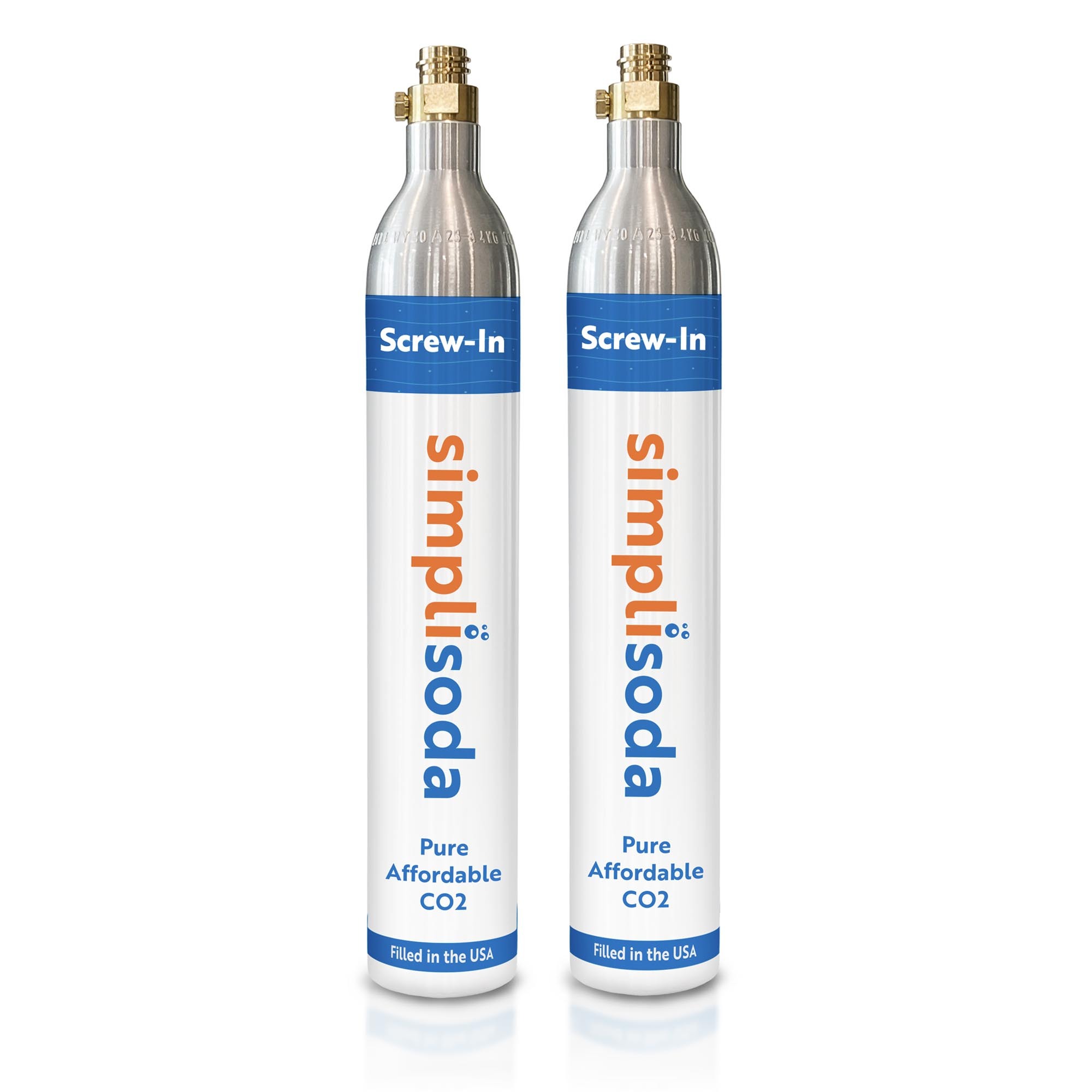 spicygem トリプルネーム4STUDS NARROW CYLINDER 60L Screw-In CO2 Cylinders - Simpli Soda